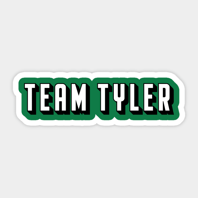 Team Tyler Sticker by Hallmarkies Podcast Store